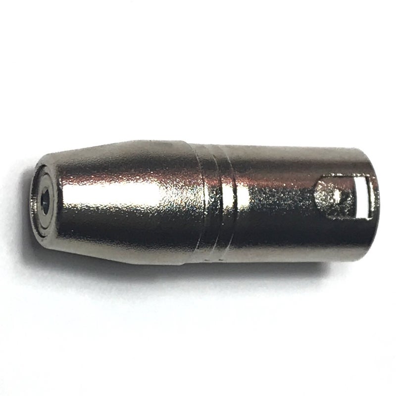 CESS Stereo 3.5mm TRS Female to 3-pin XLR Male Adapter, Silver Matte Finish (1 Pack) - Image 4